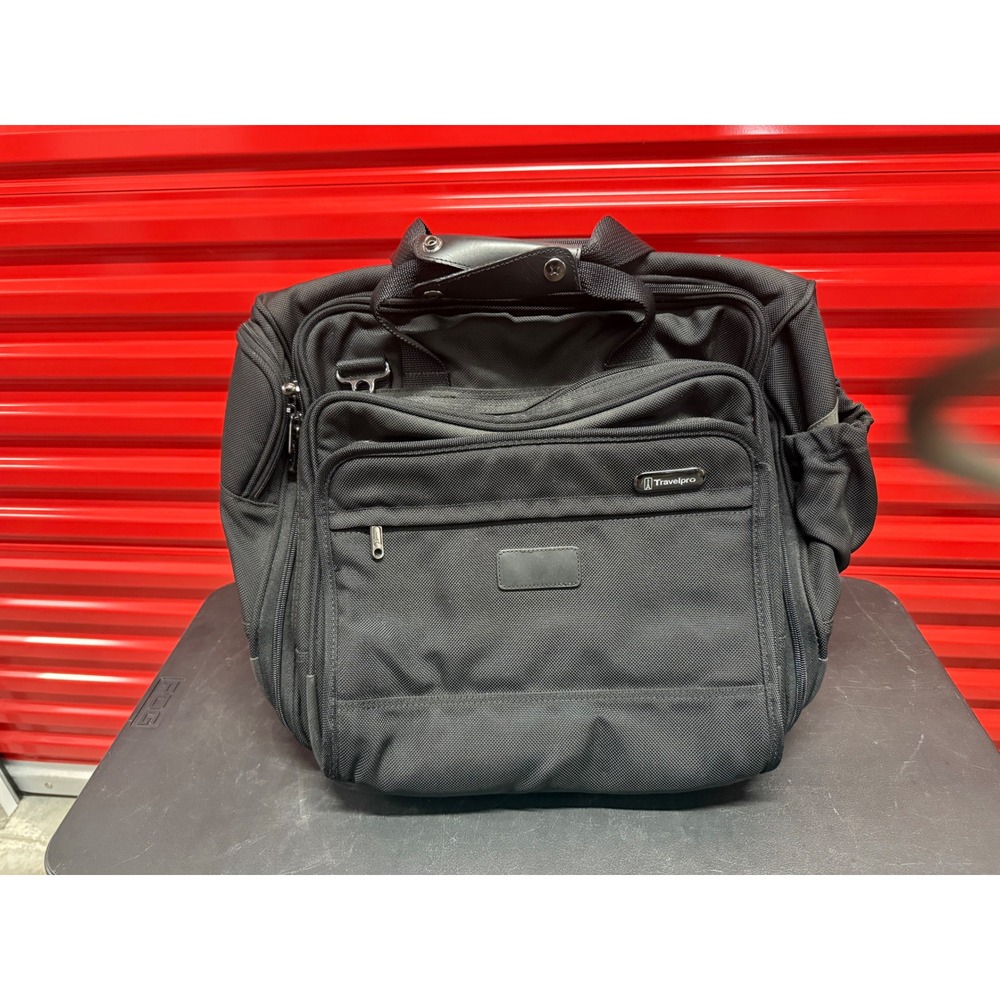 Travelpro Platinum 3 Rolling Briefcase Black Ballistic Nylon Carry On Bag
